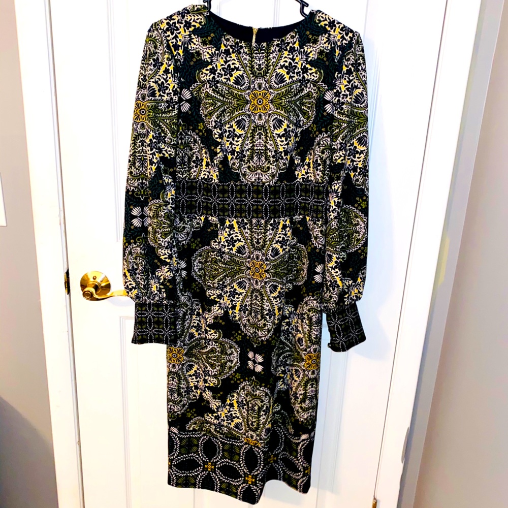 Maggy London Celtic Print MIDI Dress
